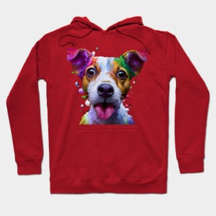 Jack Russell Terrier Happy Dog Artwork Hoodie